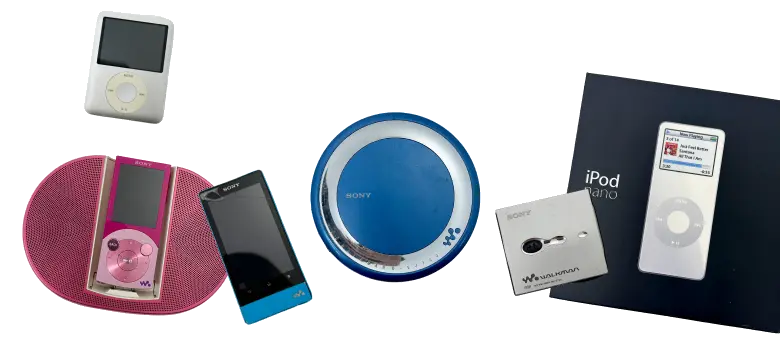 iPod・WALKMANなど買取対象の音楽プレーヤー
